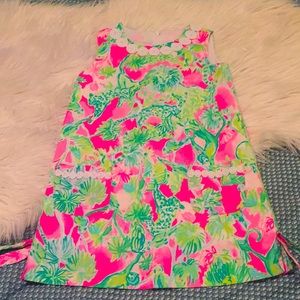 Lilly Pulitzer Pink/green zoo shift 5t